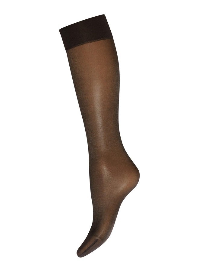 Wolford Satin Touch 20 Knee-Highs for Women Silky Smooth Sheer Socks with Elegant Sheen Comfortable Fit for All-Day Wear Small Black Nearly Black - Image 2
